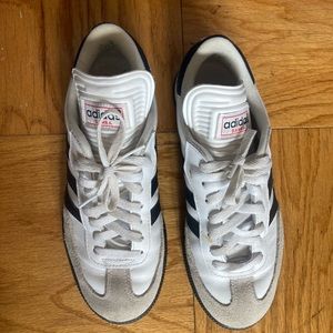 Adidas Sambas white leather